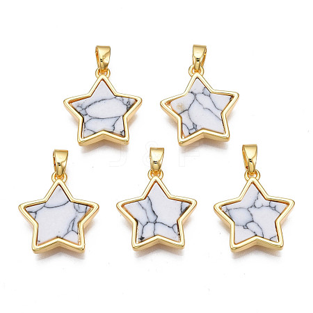 Real 18K Gold Plated Brass Pendants KK-N233-173A-01A-1