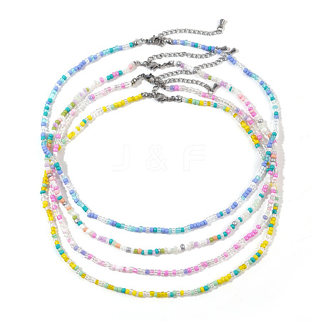 Colorful Beaded Necklace Set for Women JC2863-3-1