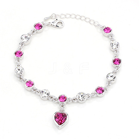 Alloy Rhinestone Charm Bracelets FS-WG1766B-07-1