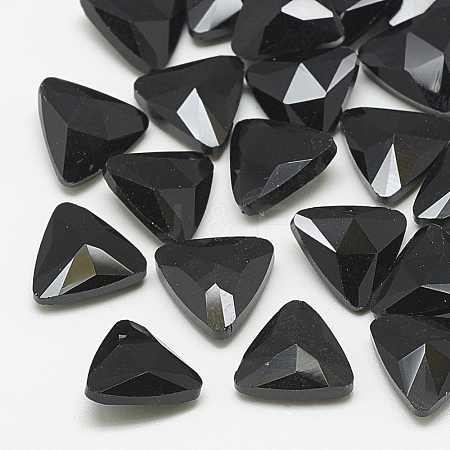 Pointed Back Glass Rhinestone Cabochons RGLA-T087-18mm-02-1