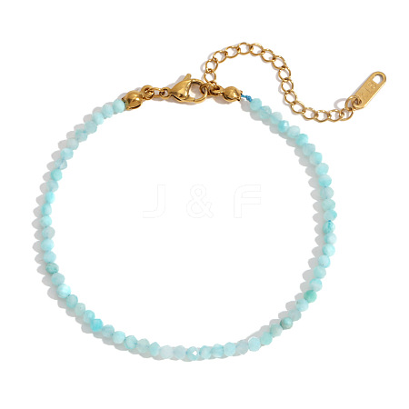 Natural Amazonite Beaded Bracelets for Women PW7848-1-1