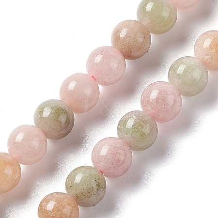 Natural White Jade Imitation YanYuan Agate Beads Strands G-I334-03A-1