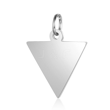 Anti-Tarnish 304 Stainless Steel Pendants STAS-I311-22P-1