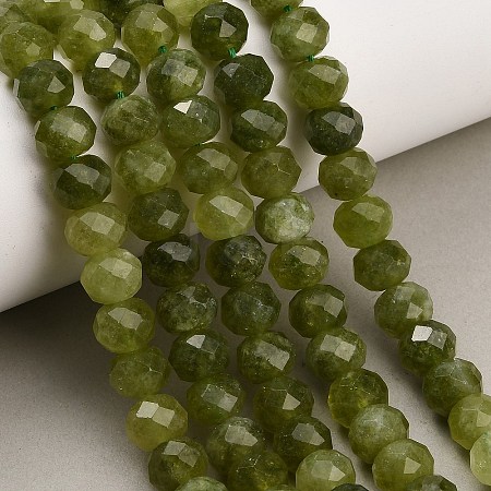Faceted Dyed Natural White Jade Beads Strands GG-CBAE966-01B-I-1