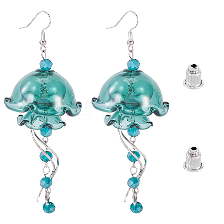 Brass Dangle Earring EJEW-TAC00020-1