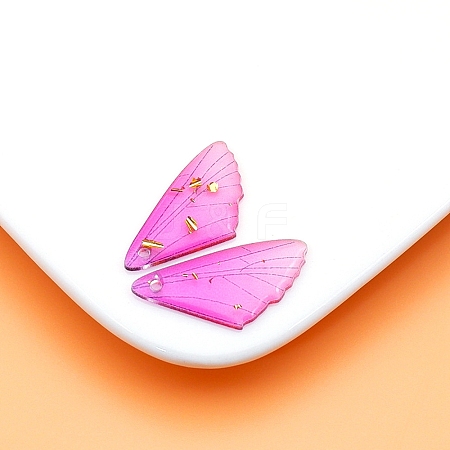 Transparent Resin Pendants RESI-TAC0005-023A-12-1
