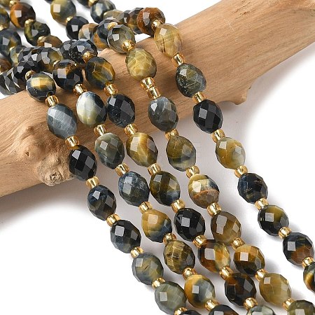 Natural Tiger Eye Beads Strands G-F809-A26-01-1