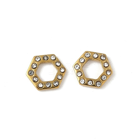 304 Stainless Steel Rhinestone Cabochons STAS-A057-04G-B02-1