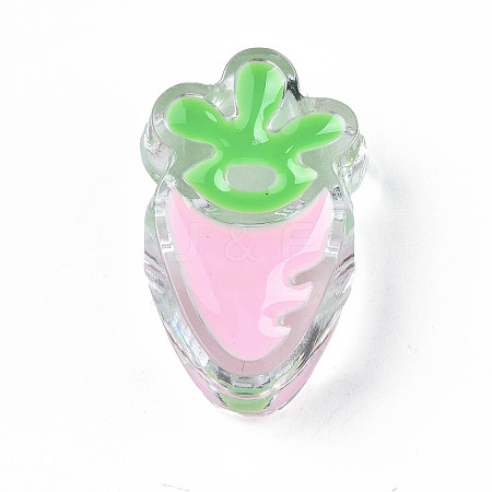 Transparent Acrylic Enamel Beads LS-OACR-N130-025-02-1