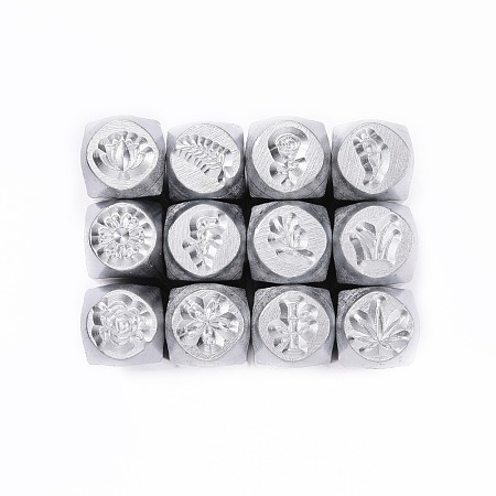Iron Metal Stamps AJEW-L060-03G-1