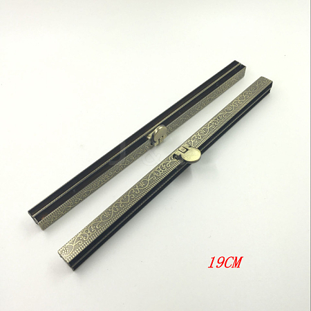 Zinc Alloy Purse Wallet Frame Bar Edge Strip Clasp PURS-PW0001-112AB-1