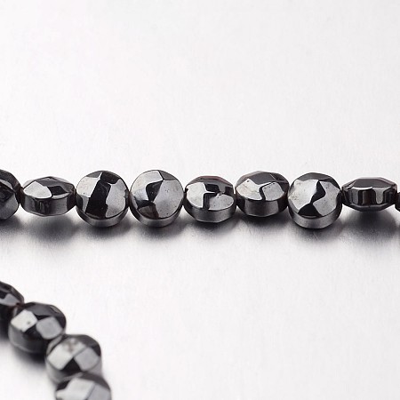 Non-magnetic Synthetic Hematite Bead Strands G-F300-34-09-1