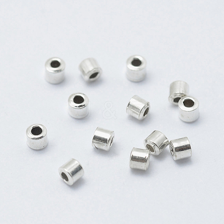 DanLingJewelry 925 Sterling Silver Crimp Beads STER-DL0001-01-1