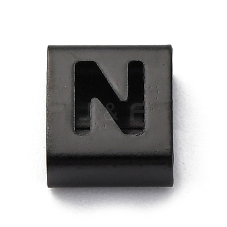 Ion Plating(IP) 304 Stainless Steel Square Slide Charms STAS-L132-19N-B-1