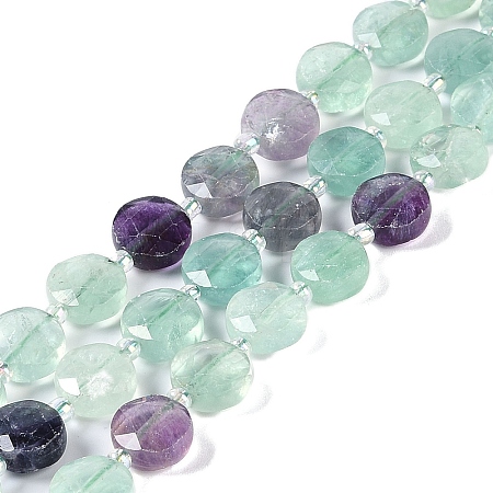 Natural Fluorite Beads Strands G-N342-04-1