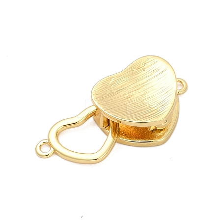 Brass Interlocking Clasps KK-U059-04G-1