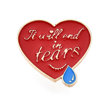 Heart Enamel Pins JEWB-N001-23C-G-1