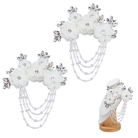 Flower Polyester Ornament Accessories DIY-WH0591-152-1
