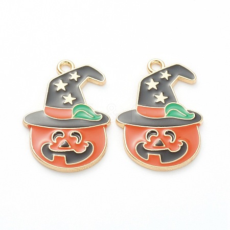 Alloy Enamel Pendants X-ENAM-M044-15LG-1