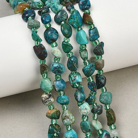 Natural Chrysocolla Beads Strands GG-CBA3A44-C07-01-1
