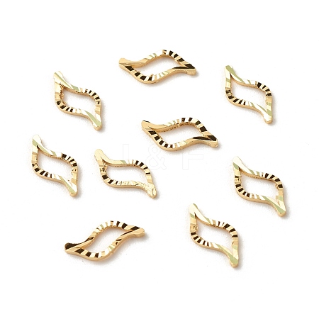 Brass Linking Rings KK-F831-012G-RS-1