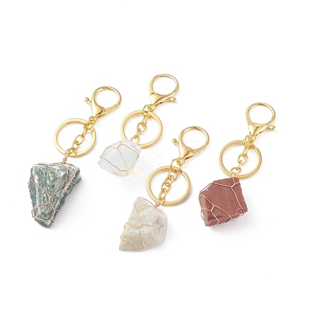 Natural and Synthetic Stone Keychain KEYC-JKC00300-1
