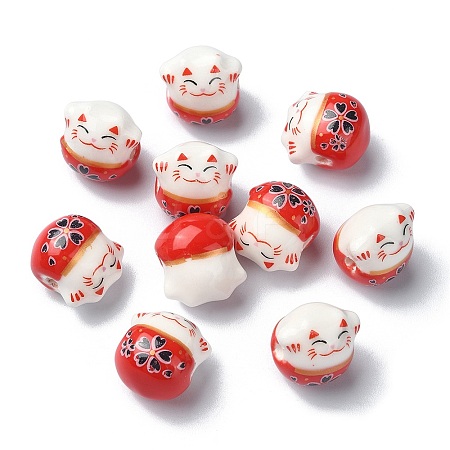 Handmade Porcelain Beads PORC-YW0001-09A-1