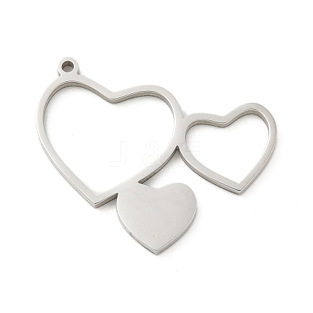 201 Stainless Steel Pendants STAS-R133-01P-05-1