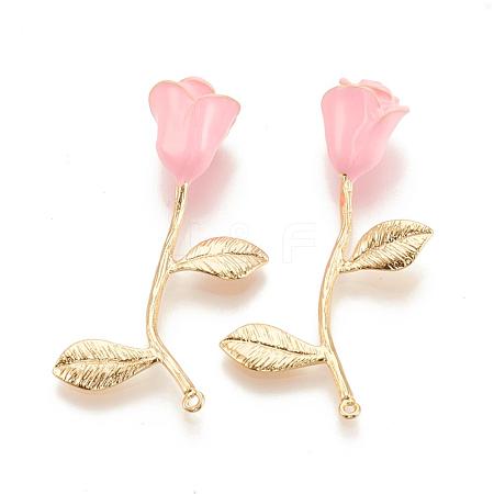 Brass Enamel Pendants KK-S345-171-1