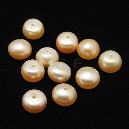 Grade AA Natural Cultured Freshwater Pearl Beads PEAR-D001-9.5-10-1AA-A-1