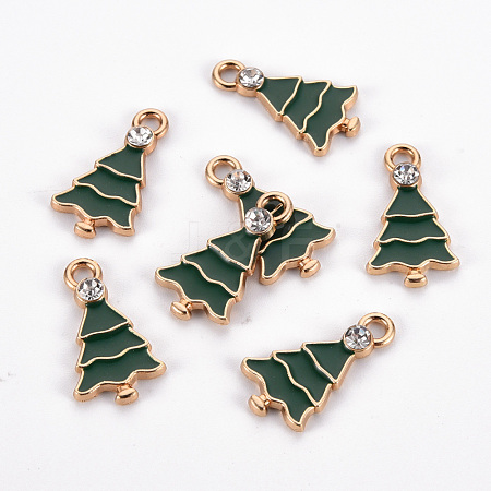 Eco-Friendly Alloy Enamel Pendants ENAM-T011-70-NR-1