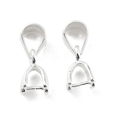 925 Sterling Silver Ice Pick Pinch Bails STER-Z001-015S-1