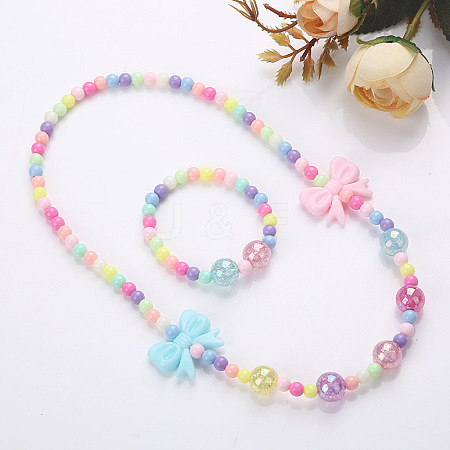 Plastic Beaded Necklaces & Beaded Bracelets WG32877-09-1