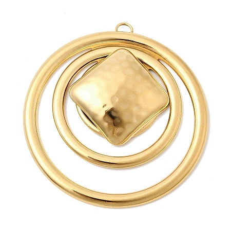 304 Stainless Steel Big Pendants STAS-G390-03G-1