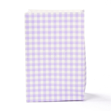 Rectangle with Tartan Pattern Paper Bags LS-CARB-Z001-01A-1