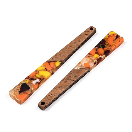 Translucent Resin & Walnut Wood Big Pendants RESI-TAC0017-46-D03-1