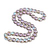 Transparent Electroplate Glass Beads Strands EGLA-E030-01N-01-2