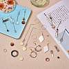 DIY Natural Shell Charm Earring Making Kit DIY-SZ0009-40-6