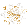 Brass Clip-on Earrings Findings KK-TA0007-66-6