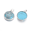 Synthetic Turquoise Pendants G-L512-J14-2