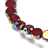 Electroplated Transparent Glass Beads Strands GL-CBA98F0-06B-04-2
