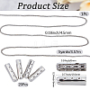 20Pcs Column Alloy Shoelace Buckle Connectors FIND-CY0001-95B-2