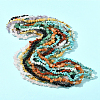 10 Strands 10 Styles Natural & Synthetic Mixed Gemstone Chip Beads Strands G-FS0005-89-7