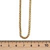 304 Stainless Steel Wheat Chains Necklaces for Unisex NJEW-K395-01B-G-5