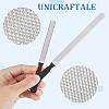 Unicraftale 4Pcs 2 Colors Stainless Steel Double-sided Nail Art Manicure Buffer Files AJEW-UN0001-54-5