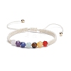 Chakra Nylon Cord Braided Bead Bracelets Set BJEW-JB07251-2