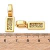 Tibetan Style Alloy Glue-on Flat Pad Bails LS-TIBE-4710-AG-NR-3
