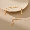 Elegant Natural Freshwater Pearl & Brass Beaded Bracelets for Women RP0175-2
