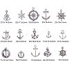 Tibetan Silver Anchor & Helm Pendants TIBEP-PH0004-15AS-WH-3