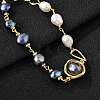 Pearl Beaded Bracelets BJEW-P350-01G-2